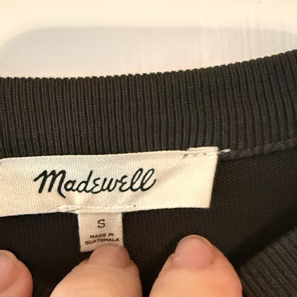 Madewell Raglan Long Sleeve - Midnight Olive - S - Picture 2 of 6